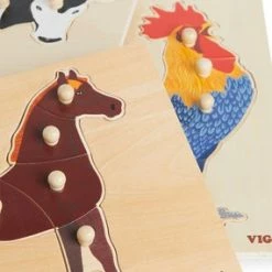 Viga Knottepuslespill Bondegård 3-pack -jollyroom Salg 44607 44608 44610 2178 4e