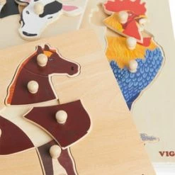Viga Knottepuslespill Bondegård 3-pack -jollyroom Salg 44607 44608 44610 2178 4f
