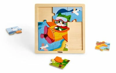 VIGA Puslespill 4-pack Kjøretøy 6 VIGA Puslespill 4-pack Kjøretøy - Bilde 4