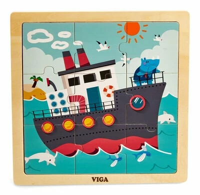 VIGA Puslespill 4-pack Kjøretøy 8 VIGA Puslespill 4-pack Kjøretøy - Bilde 6