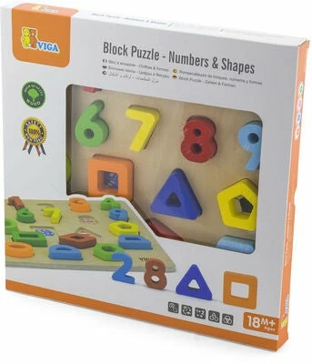 VIGA Treleker Tall Og Figurer 4 VIGA Treleker Tall Og Figurer - Bilde 2