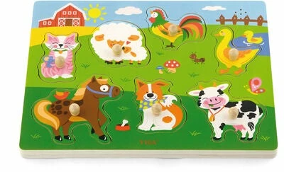 VIGA Puslespill Med Lyd Dyr 2 VIGA Puslespill Med Lyd Dyr