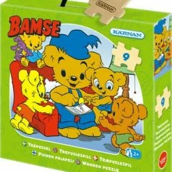 Bamse - Verdens Sterkeste Bjørn Kärnan Bokspuslespill I Tre Bamse Leser 9 Biter