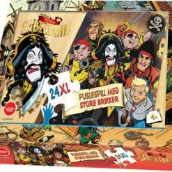 Egmont Kaptein Sabeltann Gulvpuslespill I Papp XL 24 Biter -jollyroom Salg 535005 1827 4a