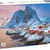 Tactic Puslespill Hamnøy Fishing Village 1000 Brikker -jollyroom Salg 56649 1627 1