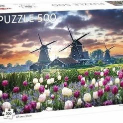Tactic Puslespill Old Mills And Tulips 500 Brikker