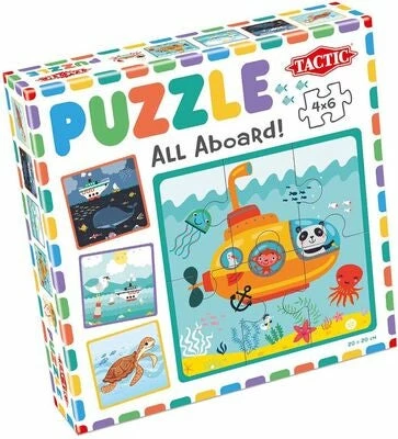 Tactic Puslespill Mitt Første Puslespill - All Aboard 3 Tactic Puslespill Mitt Første Puslespill - All Aboard