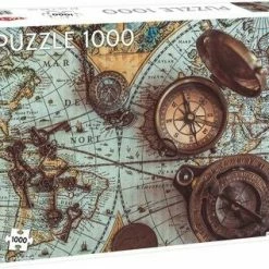 Tactic Puslespill Vintage Sea Map 1000 Brikker