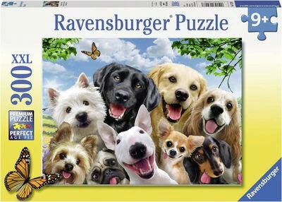 Ravensburger Puslespill Fornøyde Hunder 300 Biter 3 Ravensburger Puslespill Fornøyde Hunder 300 Biter