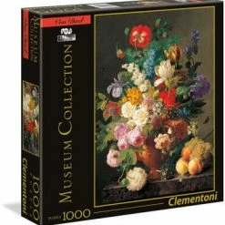 Clementoni Museum Puslespill - Van Dael: Vase Med Blomster, 1000 Biter