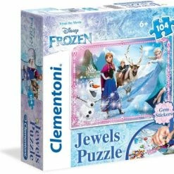 Disney Frozen Puslespill Med Diamanter, 104 Biter