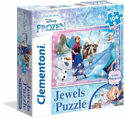 Disney Frozen Puslespill Med Diamanter, 104 Biter 3 Disney Frozen Puslespill Med Diamanter, 104 Biter
