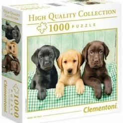 Clementoni Puslespill Tre Labradorer, 1000 Biter