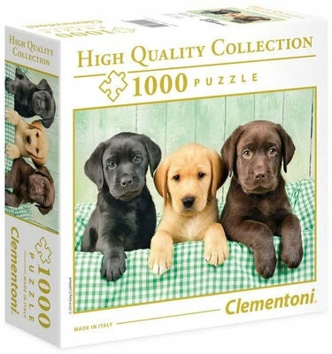 Clementoni Puslespill Tre Labradorer, 1000 Biter 3 Clementoni Puslespill Tre Labradorer, 1000 Biter