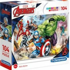 Marvel Avengers Puslespill, 104 Biter