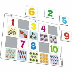 Larsen 1-10 Rammepuslespill 10 Brikker