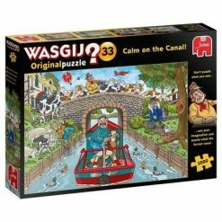 Jumbo Puslespill Wasgij Original 33 Calm On The Canal 1000 Brikker