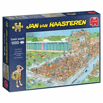 Jumbo Jan Van Haasteren Puslespill Pool Pile-Up 1000 Brikker 3 Jumbo Jan Van Haasteren Puslespill Pool Pile-Up 1000 Brikker