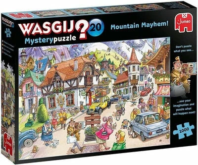 Jumbo Wasgij Puslespill Mountain Mayhem! 1000 Brikker 3 Jumbo Wasgij Puslespill Mountain Mayhem! 1000 Brikker
