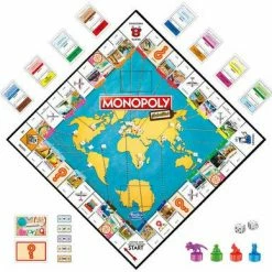 Hasbro Monopol Travel World Tour Brettspill -jollyroom Salg F4007107 2965 4c
