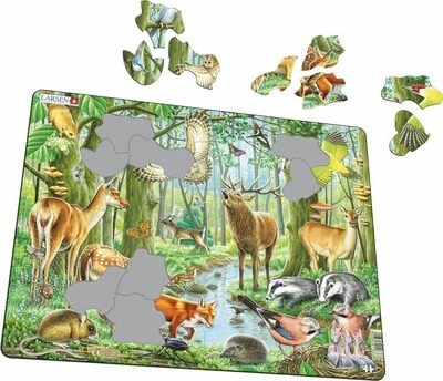 Larsen En Blomstrende Europeisk Skog Rammepuslespill 40 Brikker 3 Larsen En Blomstrende Europeisk Skog Rammepuslespill 40 Brikker