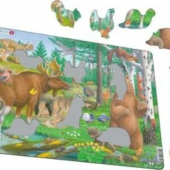 Larsen Dyreliv I Nordisk Skog Rammepuslespill 29 Brikker