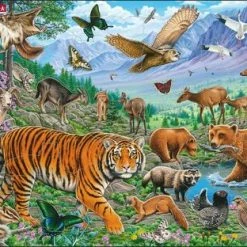 Larsen Amurtiger I Den Sibirske Sommeren Rammepuslespill 36 Brikker 5 Larsen Amurtiger I Den Sibirske Sommeren Rammepuslespill 36 Brikker -jollyroom Salg FH39 ZZ 3866 2