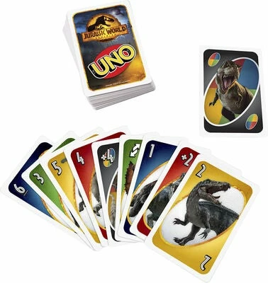 Mattel UNO Jurassic World 3 Kortspill 4 Mattel UNO Jurassic World 3 Kortspill - Bilde 2