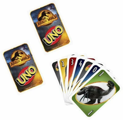 Mattel UNO Jurassic World 3 Kortspill 5 Mattel UNO Jurassic World 3 Kortspill - Bilde 3