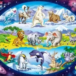 Larsen Verdens Dyr Rammepuslespill 15 Brikker -jollyroom Salg NM6 ZZ 3866 2