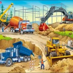 Larsen Byggeplass Rammepuslespill 30 Brikker -jollyroom Salg US1 ZZ 3866 2