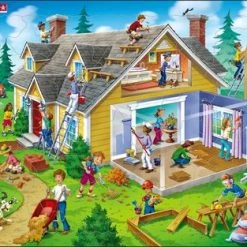 Larsen Gjør Det Selv Renovering Rammepuslespill 62 Brikker -jollyroom Salg US18 ZZ 3866 2