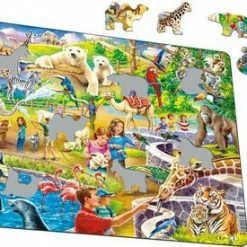 Larsen Zoo Rammepuslespill 48 Brikker